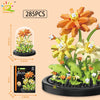 HUIQIBAO MOC Eternal Bouquet Micro Building Blocks – DIY Flower Model and Home Desk Decoration Toy for Kids
