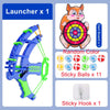 Montessori Sticky Ball Dartboard Slingshot Target – Kids Indoor & Outdoor Catapult Throwing Game