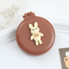 Cute Rabbit Bear Air Cushion Mini Hairbrush – Portable Cartoon Princess Foldable Massage Anti-Screw Comb for Women & Baby