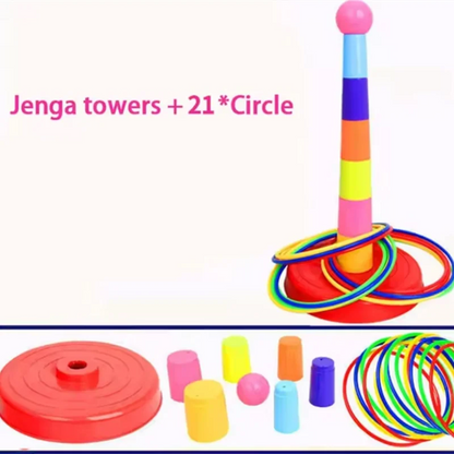 Children’s Throw Circle Game – Stacked Toy for Indoor & Outdoor Fun, Parent-Child Interactive Early Education Gift
