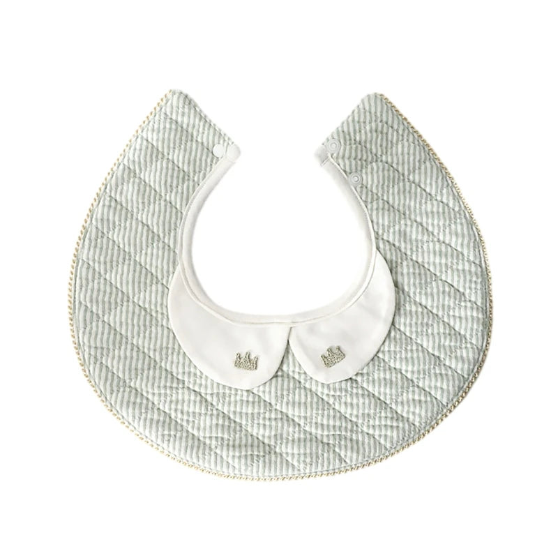 Stylish & Practical Baby Drool Bibs | Bear & Rabbit Pattern Spit-up Bibs for Feeding & Teething | Functional Baby Accessories - Kidzy Market