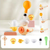 3-in-1 Montessori Sensory Toy for Kids Whistle, Floating Blow-Pipe Ball and Balloon Launcher Breathing Exerciser