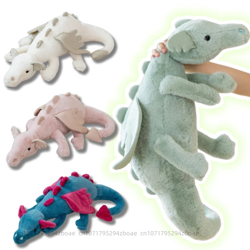 Flying Dragon Plush Toy 30–90cm (11.8–35.4 Inches) Blue Green White Pink