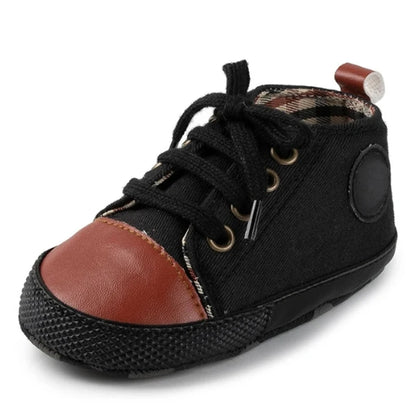 New Baby Shoes Boys Girls Classic Canvas Casual Sneakers Newborn First Walker Toddler Soft Sole Non-Slip Walking Shoes