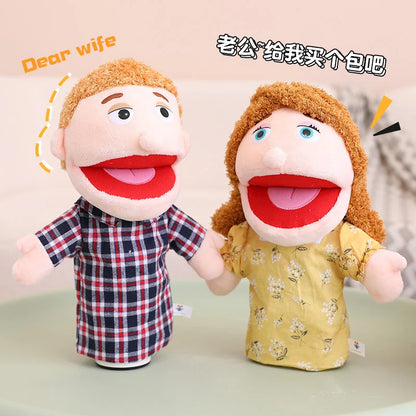 28-33cm Kids Plush Finger and Hand Puppets, Role Play Bedtime Story Toys for Boys and Girls