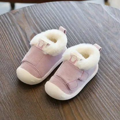 Infant Toddler Boots Winter Warm Plush Baby Girls Boys Snow Boots Non-Slip Comfortable Soft Bottom Kids Shoes