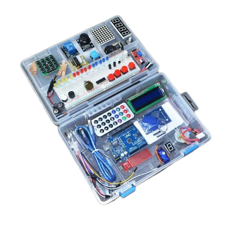 RFID Learn Suite Kit with LCD 1602, Relay, LED, Upgraded Advanced Version, Starter Kit for Arduino, Open Source Programmable DIY Kit