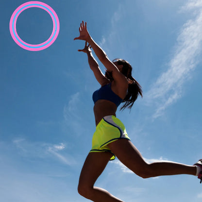 25 cm (9.84 in) Flying Disc — Portable Throwing & Catching Saucer for Beach, Backyard & Park