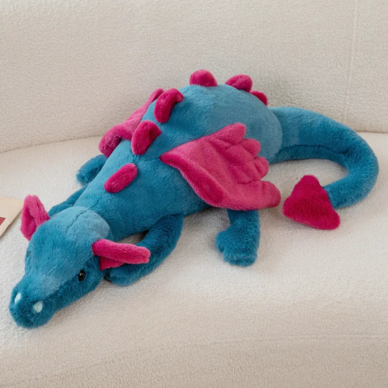 Flying Dragon Plush Toy 30–90cm (11.8–35.4 Inches) Blue Green White Pink