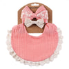3Pcs/Set Muslin Cotton Bamboo Baby Bibs with Tassel Lace | Adjustable Feeding Drool Burp Cloths for Boys & Girls | Infant Scarf Towel Set - Kidzy Market