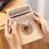 Hluru 21-Key Maple Kalimba and 17-Key Thumb Piano Portable Finger Piano Beginner Mbira Gift for Kids and Adults