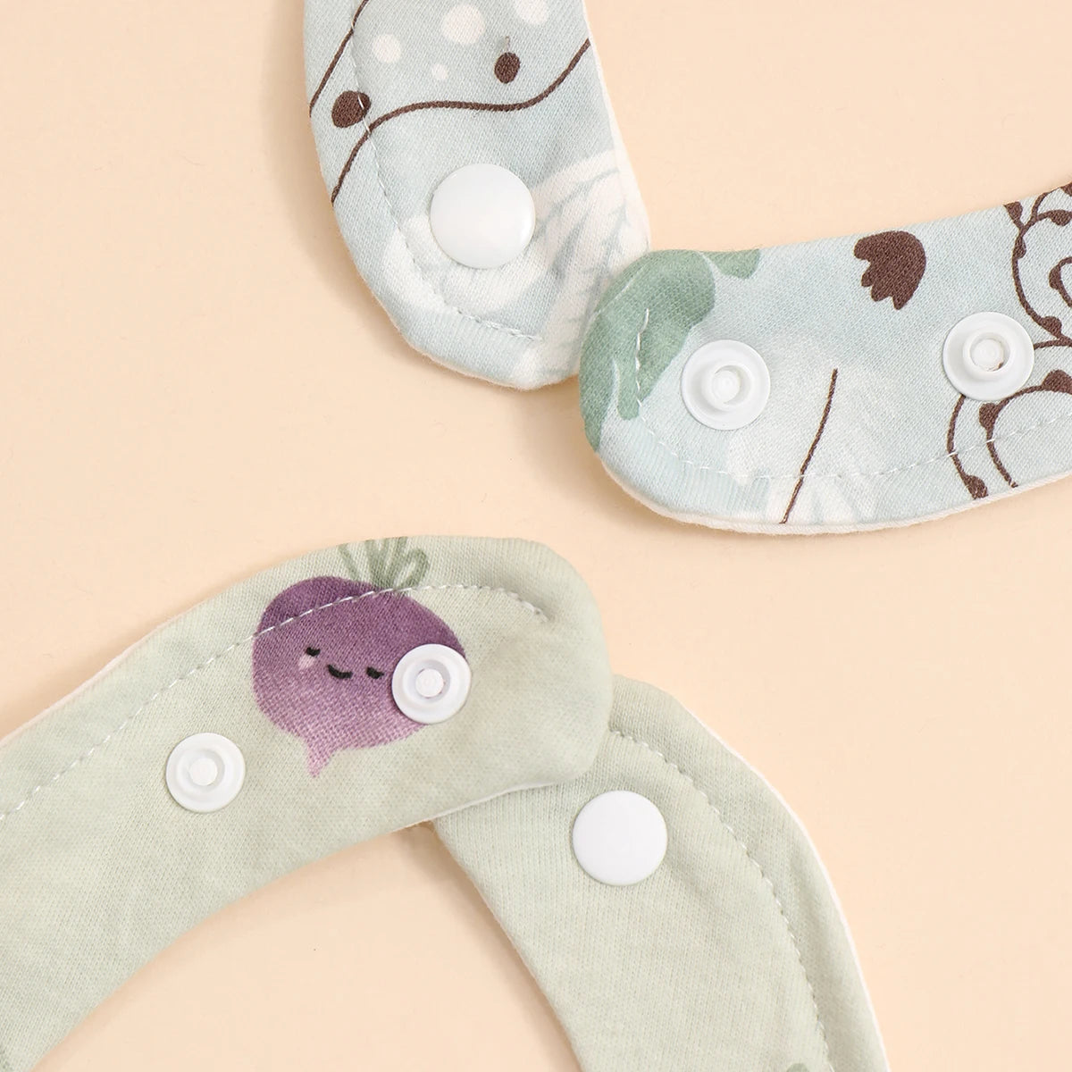 4pcs Soft Cotton Baby Bibs – Adjustable Bandana Burp Cloths for Newborns & Toddlers - Kidzy Market