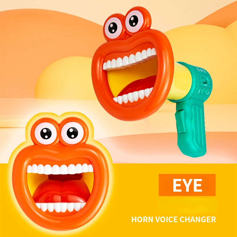 Big Mouth Funny Megaphone Recording Toy Kids Voice Changer Speaker Handheld Mic Vocal Amplifier Recorder