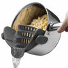 Silicone Strainer Clip Pot Strainer Adjustable Clip Strainer for Pots Pans Bowls