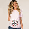 Christmas Santa Baby Print Maternity T-shirt Xmas Casual Pregnant Clothes Pregnancy Announcement T-shirt for Pregnant Women