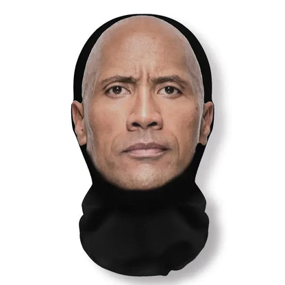 3D Seamless Kids Face Mask – Funny Celebrity Printed Ice Silk Sunscreen Head Scarf, Full-Face Neck Gaiter for Halloween Cosplay & Outdoor Sports (1-Pack)