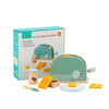 Wooden Play Toaster & Bread Set – Pretend Play Kitchen Toy, Montessori Educational Breakfast Gift for Kids