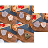 4-Pack Transparent Triangular Sushi Molds - Onigiri Rice Ball Press for Bento