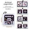 4 Pages Enlightenment Early Learning Books - Black and White Cloth Book for Kids, Montessori Educational Toys