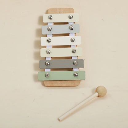 Musical Montessori Toys – Baby Rattle Bell, Drum, Xylophone, and Percussion Set for 0-3 Year Olds, Early Educational Instruments for Kids.