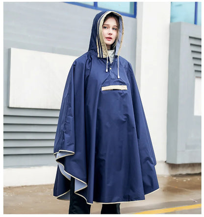 Waterproof Rain Poncho for Primary School Students with Bag Cover