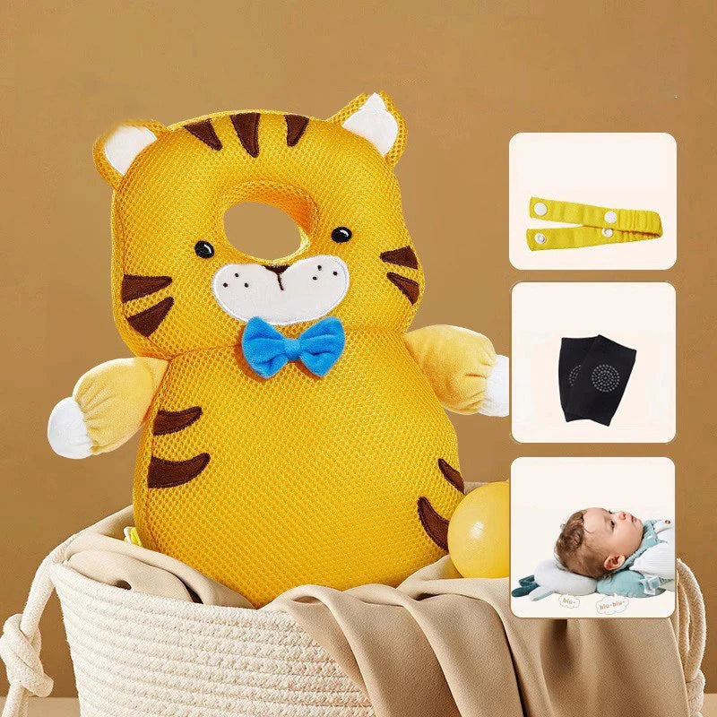 AIBEDILA Baby Head Protector Safety Pad Cushion Back Prevent Injured Elf Lion 1-3T Toddler Security Pillows Protective Headgear