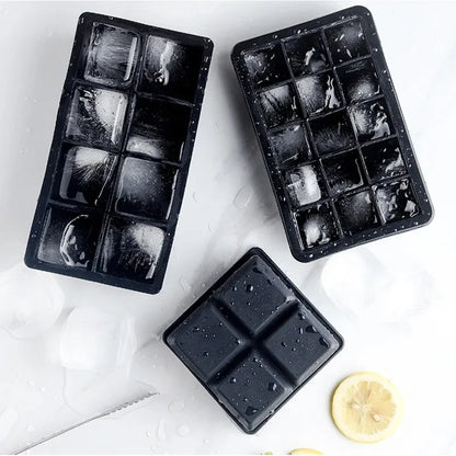 Silicone Ice Cube Tray - 4/6/8/15/160 Grid Square Mold