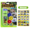 Dinosaur Projection Flashlight for Kids — Cartoon Bedtime Projector Toy with 3 Slides, Educational Night Light