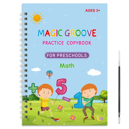 Magic Copybook Drawing Toys for Kids – Montessori Reusable Pen Control Training, Writing Stickers, Educational Learning Toy for Children