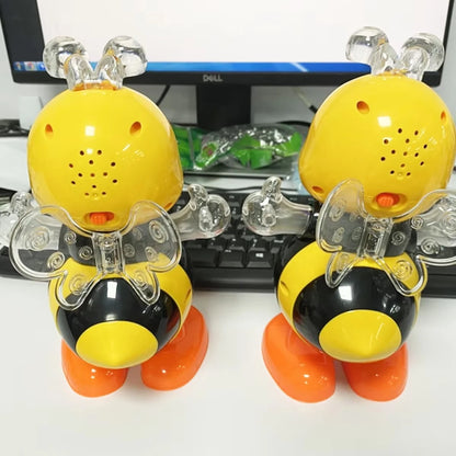 Dancing Bee Vocal Toy with Sound, Flashing Lights, Music, and Dance, Interactive Educational Cartoon Pet for Kids