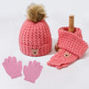 3Pcs Kids Winter Hat, Scarf, and Snow Gloves Set – Warm Knit Soft Outdoor Accessories for Boys, Girls, and Toddlers
