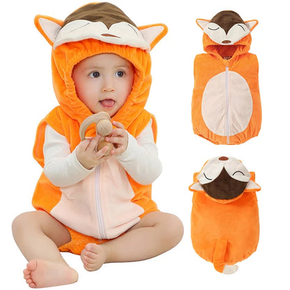 MICHLEY Carnival Baby Romper Bodysuit – Sleeveless Newborn Clothes for Infant & Toddler, Halloween Photography Prop for Boys & Girls