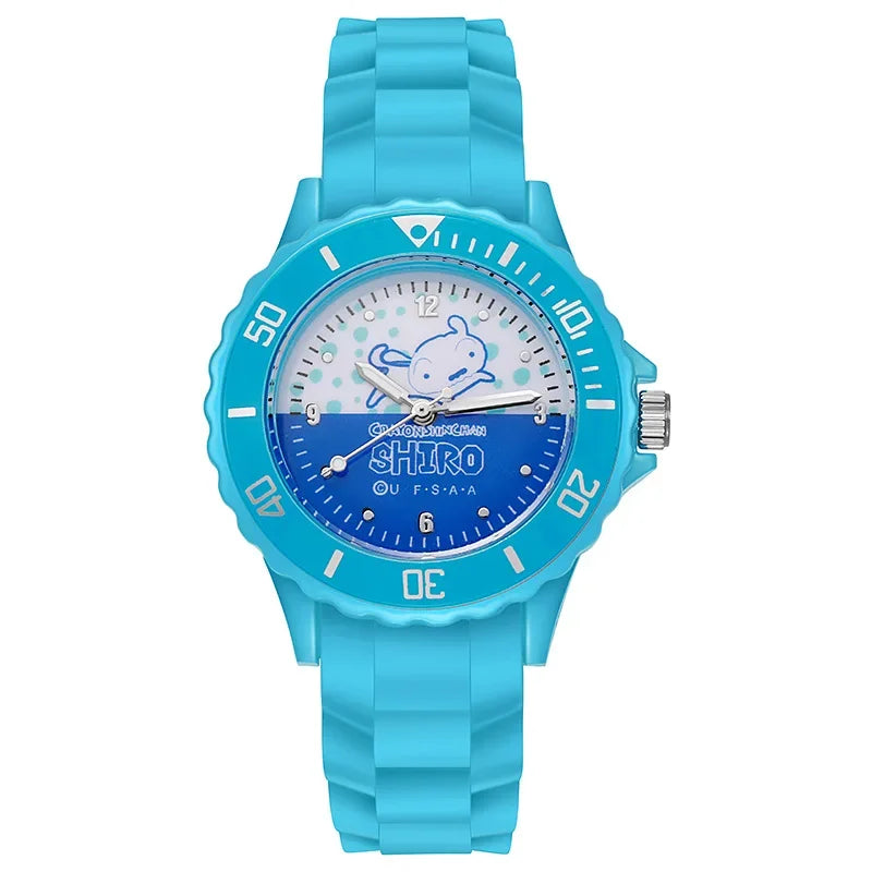 Crayon Shin-Chan Children’s Cartoon Silicone Quartz Watch Women’s Student Watch Birthday Gift
