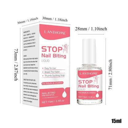 Stop Nail Biting Polish for Kids and Adults, Effective Thumb Sucking Prevention, Safe Bitter Taste Nail Care