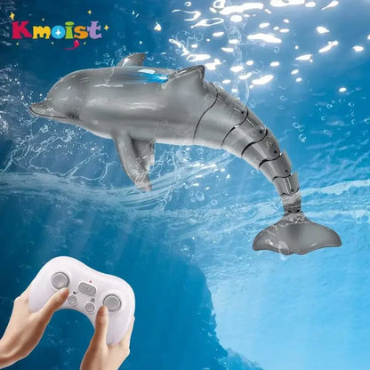 2.4G RC Dolphin Fish Toy – Waterproof Remote Control Electric Swimming Animal for Kids