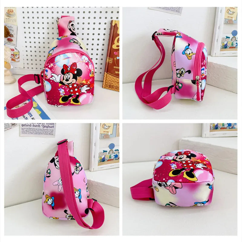 Children’s Fashion Shoulder Bag - Mickey Minnie Daisy Kids Chest Bag for Boys and Girls, Kindergarten Backpack - Kidzy Market