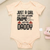 Cute Baby Girl Onesie – High-Quality 100% Cotton Newborn Bodysuit – Anime-Inspired Fashion Outfit for Infants (0-24 Months)