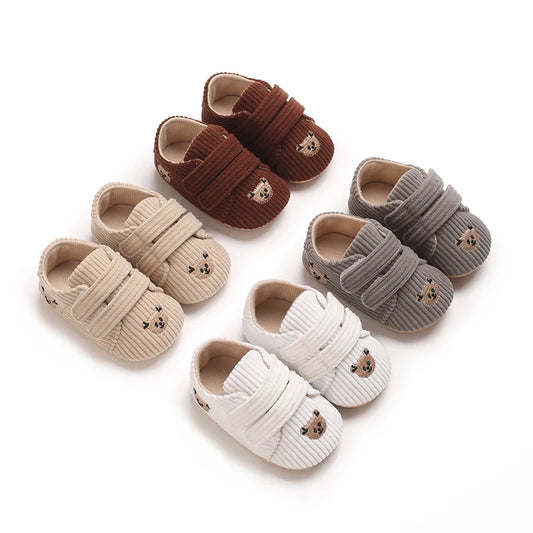 Baby Mid Top Sneakers Classic Solid Color Casual Shoes Non-Slip Rubber Sole Beginner's Children's Shoes