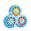 Six-Sided Rotation Finger Bean, Intelligence Gyro Antistress Fingertip Cube, Learning Educational Magic Disk for Kids