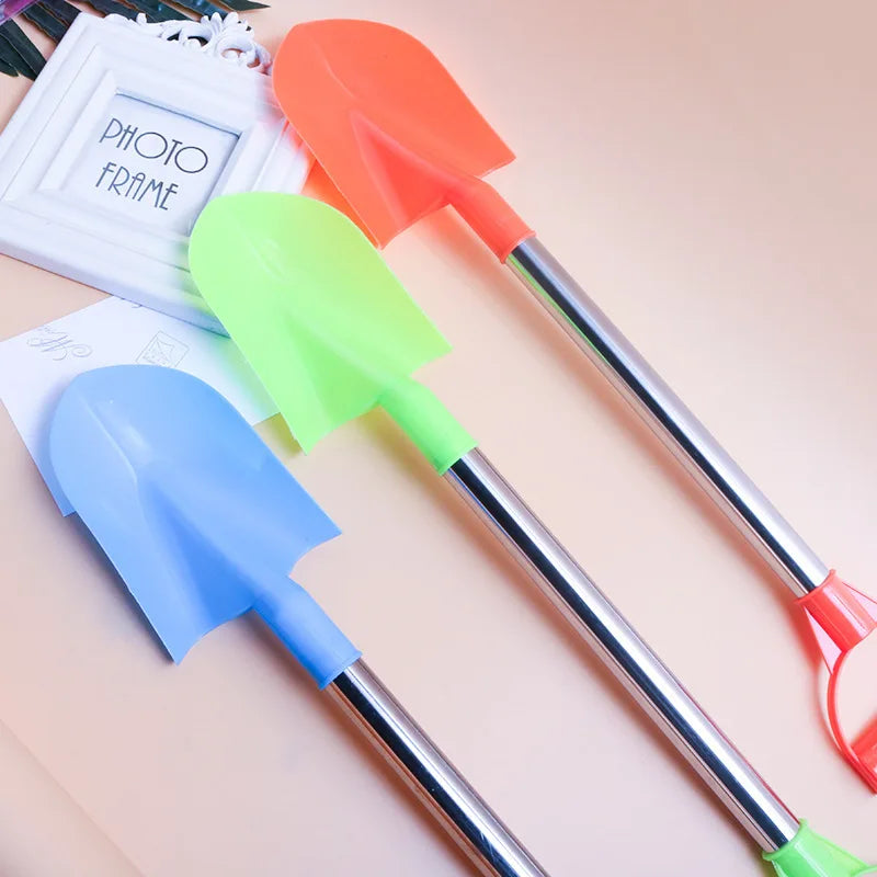Children’s Beach Shovel — 22in Stainless Steel Pointed Shovel For Sand & Snow Outdoor Play
