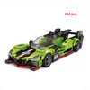 MOC Speed Racing Car Building Blocks Set — Small Studded Sports Car Garage Toy