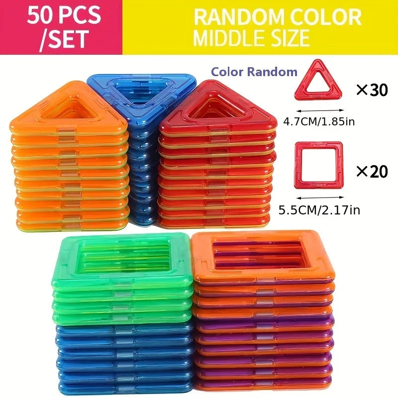 Magnetic Building Blocks Toy for Kids Puzzle Learning Gift