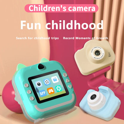 Kids Digital Camera Toy with Instant Thermal Print, 1080P HD Photo & Video, 32GB Memory Card