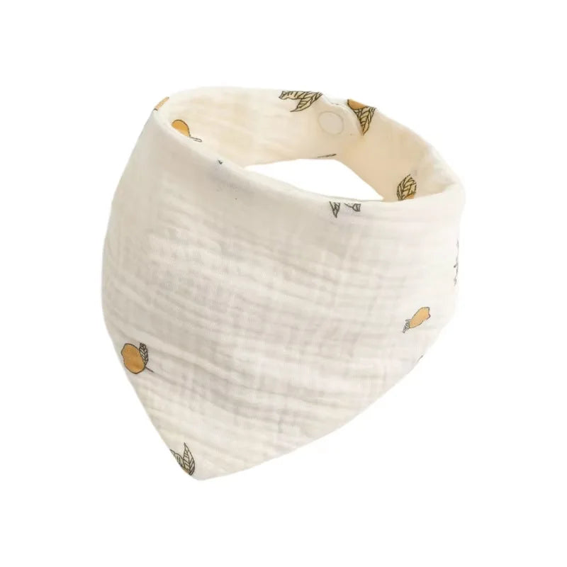 Baby Bandana Bibs | Muslin Drooling Bib for Infants 0-1 Year | High Absorbent Teething & Soothe Towel | Stylish Floral Design - Kidzy Market