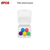 Korea Traditional Gonggi Game Set - 5/12 Pcs with Weighted Jack Stones & Metal Beads, Finger Exercise Toy