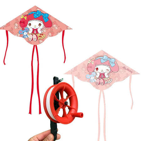 95cm Polygonal Cartoon Sanrio Kite – High Quality Children’s Outdoor Flying Toy, Parent-Child Interactive
