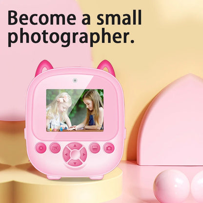 Children's Digital Camera with Instant Thermal Print, Photo and Video, Includes 32GB Memory Card