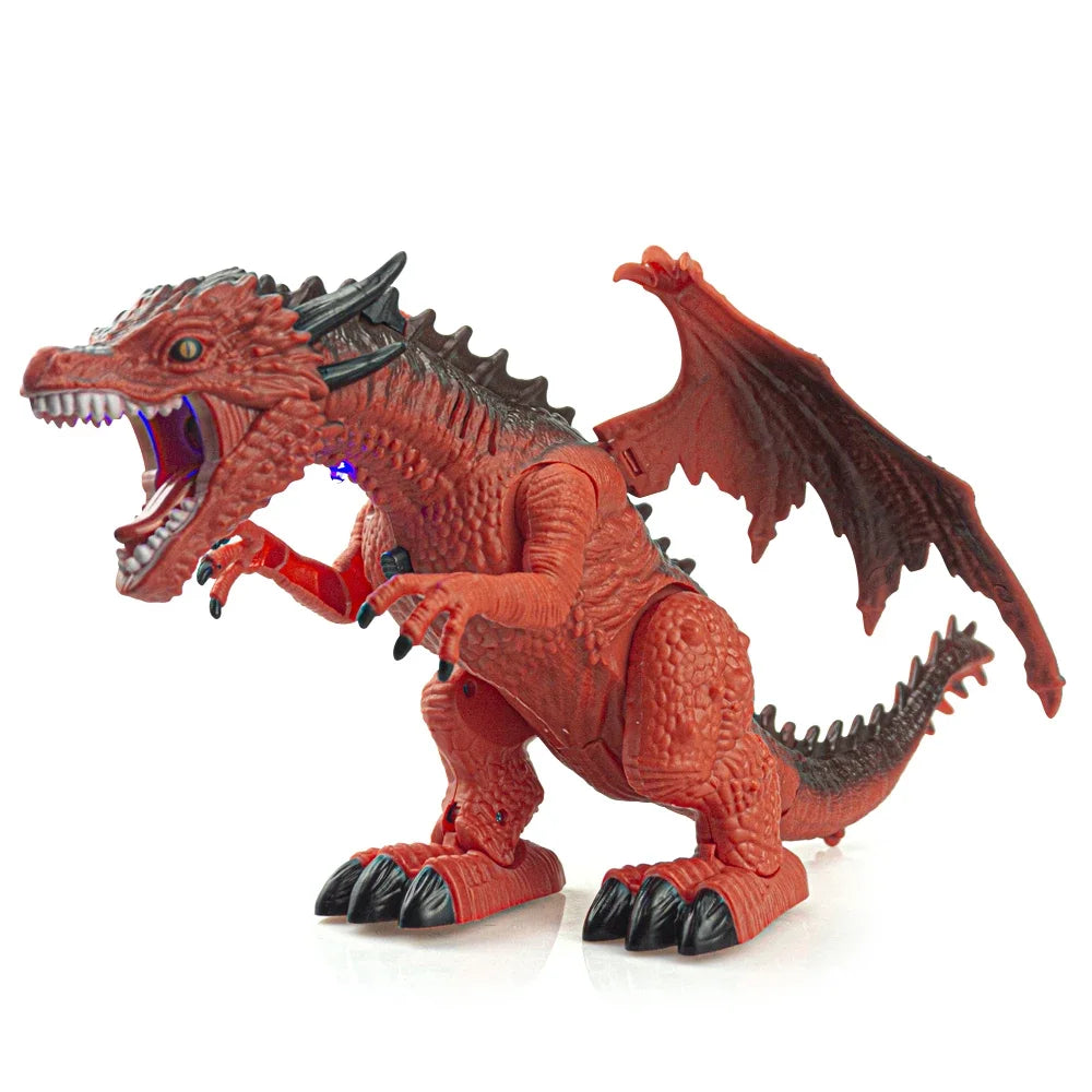 RC Tyrannosaurus Dinosaur Toy – Remote Control with Spray, Sound, Music, and LED Light