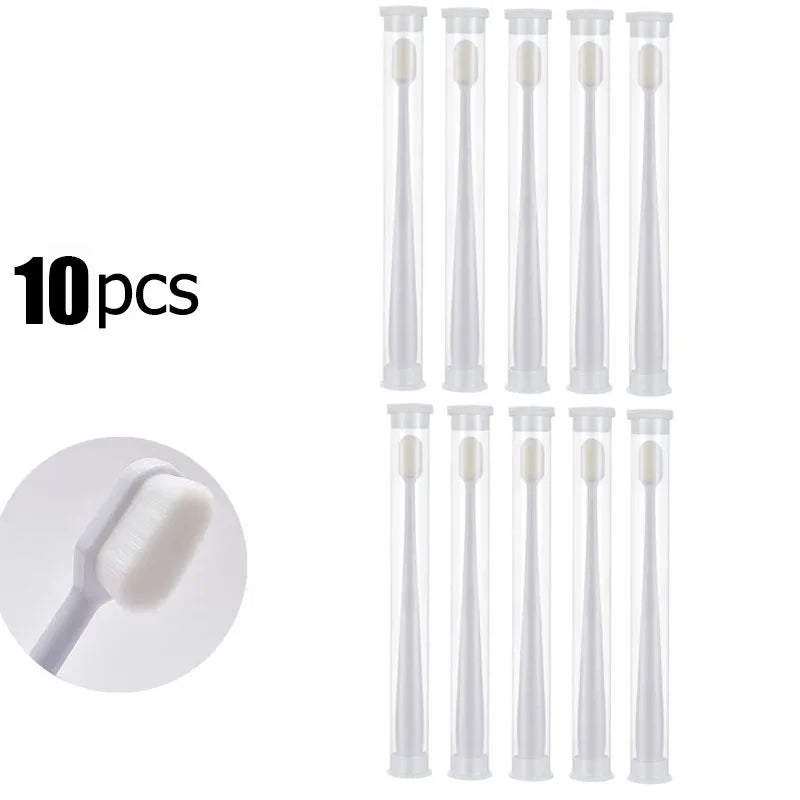 Ultra-fine Soft Toothbrush Million Nano Bristle Adult Teeth Deep Cleaning Portable Travel Dental Oral Care Brush