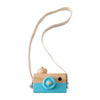 Wooden Camera Baby Toy Pendant, Montessori Wooden Block Teether DIY Personalized Baby Gift